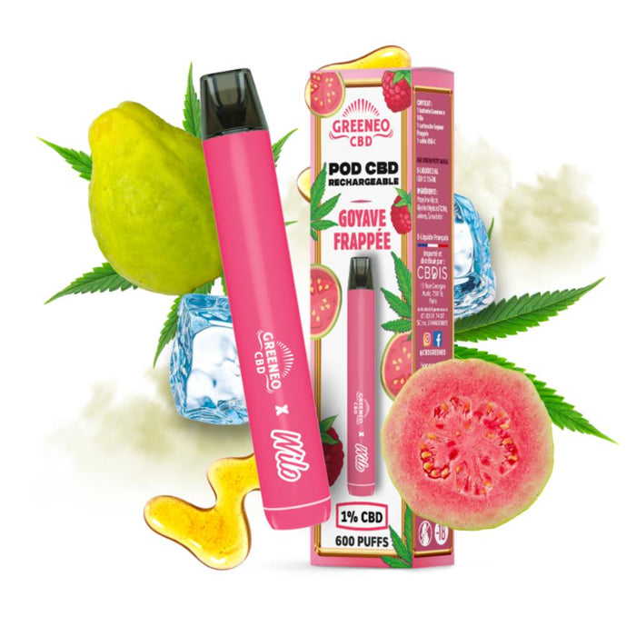 Pod CBD Rechargeable Goyave Frappée – GREENEO