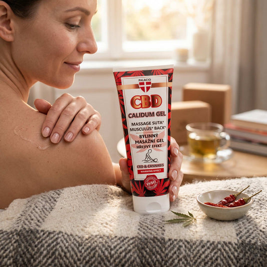 CBD Gel de Massage Chauffant Calidum au Chanvre, 200 ml Palacio - CBDelys