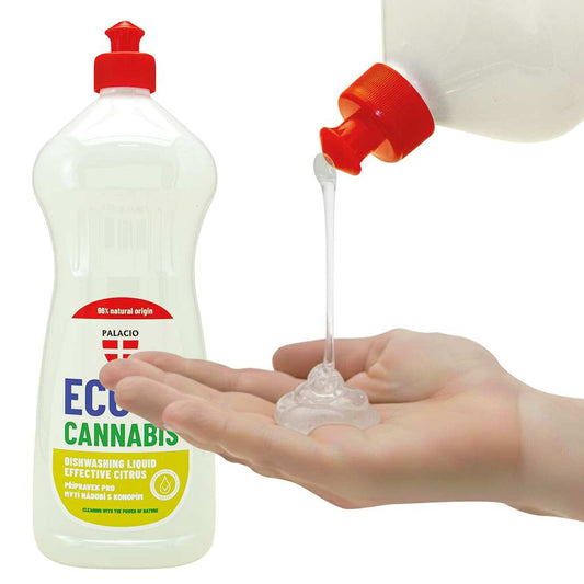 EcoCannabis Liquide Vaisselle au Chanvre, 1000 ml Palacio - CBDelys