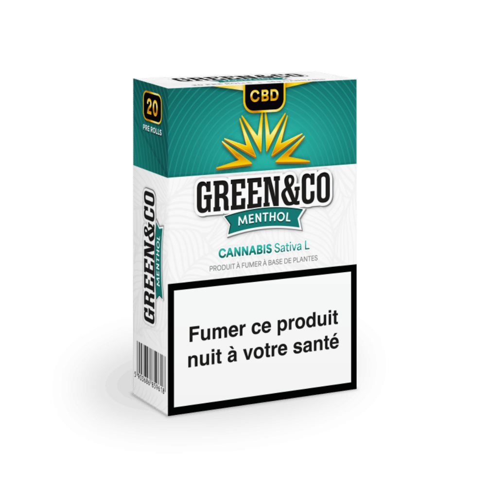 Cigarette CBD Menthol Green&Co - CBDelys