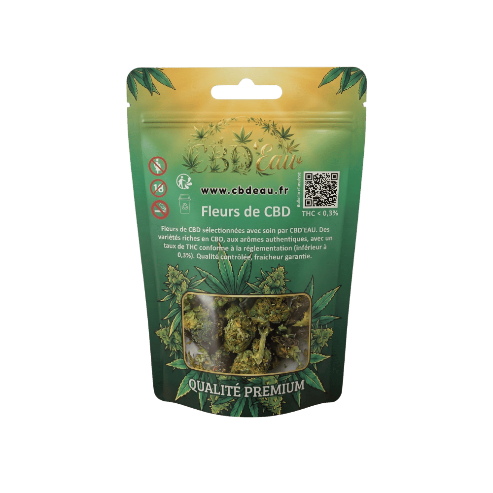 Fleur de CBD California Kush 10g préemballée – détail 3