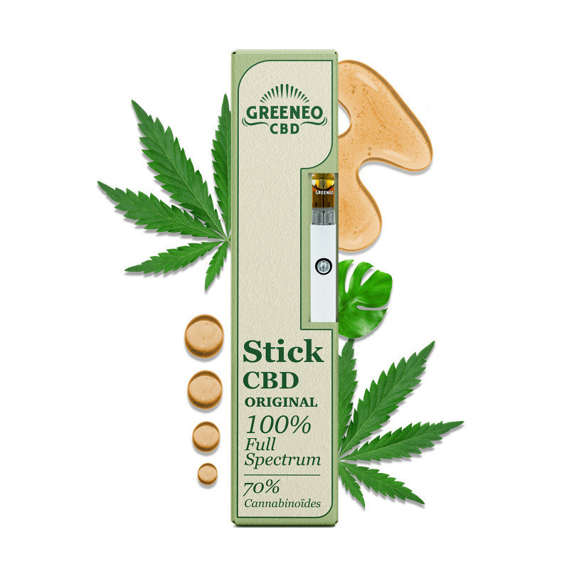 Vape pen CBD full spectrum 70% – GREENEO sans nicotine – détail 2