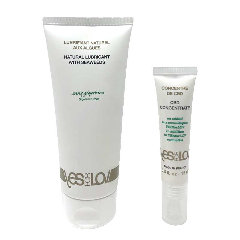 Lubrifiant algues & concentré de CBD | YES FOR LOV - CBDelys