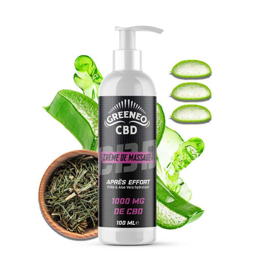 Crème de massage CBD après effort | GREENEO - CBDelys