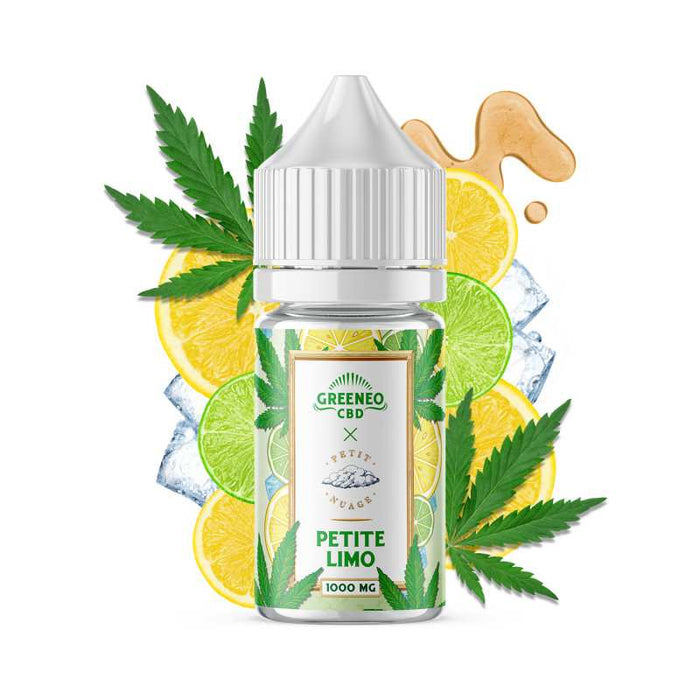 E-liquide CBD petite limo – GREENEO sans nicotine – 30 ml – vue principale