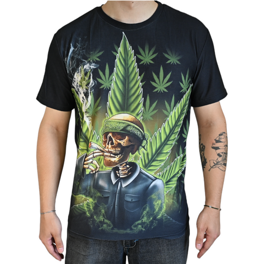 T-shirt Cannabis Skull – vue principale