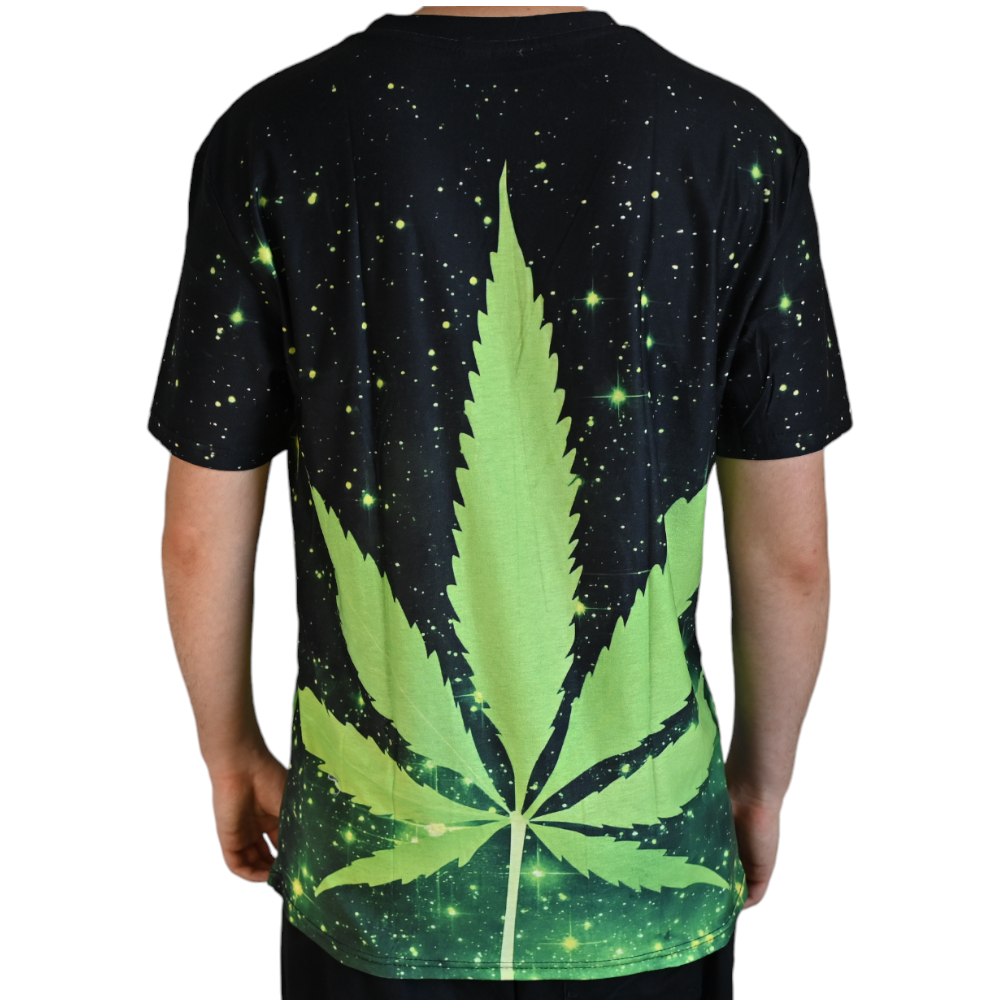 T-shirt Cannabis Galaxy – détail 2
