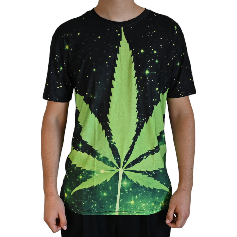 T-shirt Cannabis Galaxy – vue principale