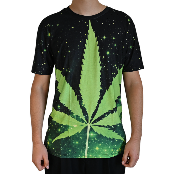 T-shirt Cannabis Galaxy – vue principale