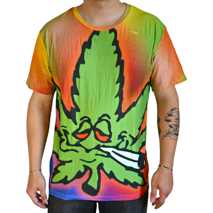 T-shirt Cannabis Multicolore – vue principale