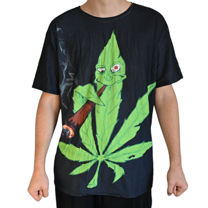 T-shirt Cannabis Leaf Cartoon – vue principale