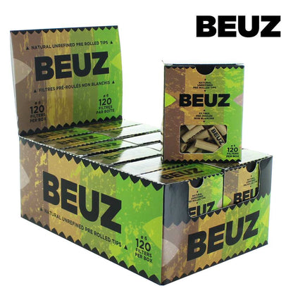 12 Boites de Filtre Carton Filtres pré-roulés Beuz (120 filtres par boîte) – vue principale
