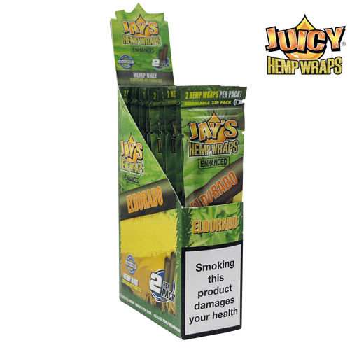 Blunt de chanvre Eldorado Boîte de 25 paquets – JUICY JAY'S – vue principale