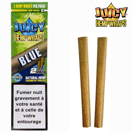 Blunt de chanvre Blue Boîte de 25 paquets – JUICY JAY'S – détail 2