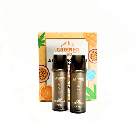 Cartouches CBD EAU TROPICALE - 2 pcs – GREENEO – détail 2