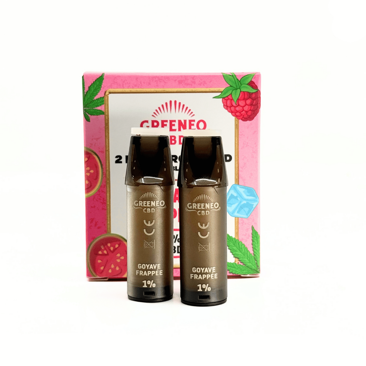 Cartouches CBD GOYAVE FRAPPÉE - 2 pcs – GREENEO – détail 2