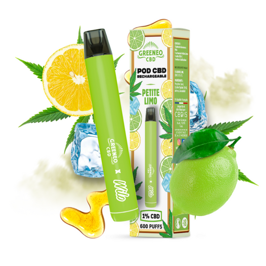 Pod CBD Rechargeable Petite Limo – GREENEO – vue principale