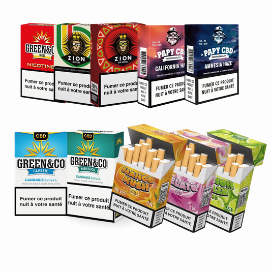 Pack Découverte 10 Cigarettes CBD Premium - CBDelys