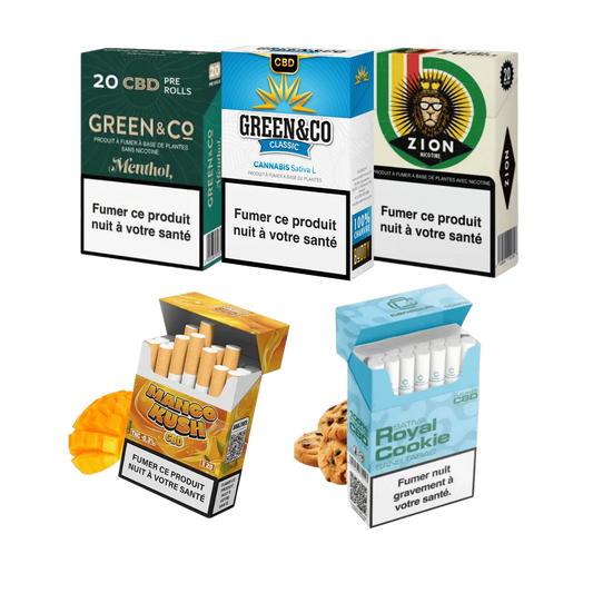 Pack Découverte Premium 5 Cigarettes CBD - CBDelys