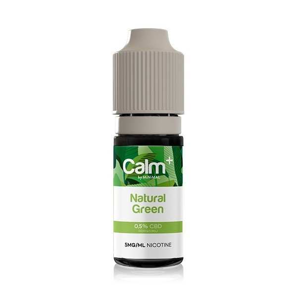 E-liquide CBD Natural Green 10ml Calm+ FUU - Chanvre Fraise Guimauve – détail 2