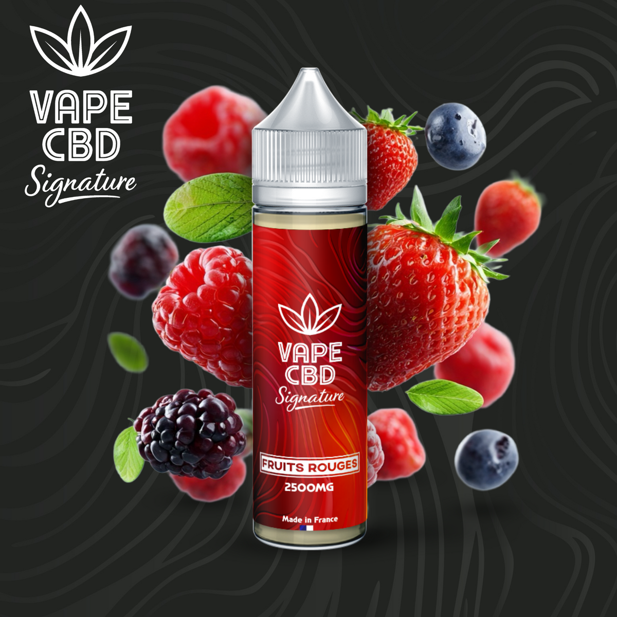 E-liquide CBD Fruits Rouges Vape CBD Signature 50ml – détail 3