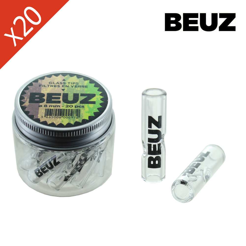 Boîte de 20 Filtres en verre 3cm x 8mm BEUZ – vue principale