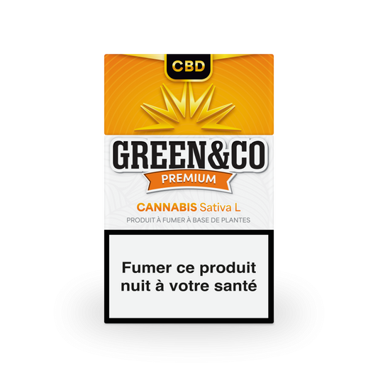 Cigarettes CBD Premium Green&Co - CBDelys