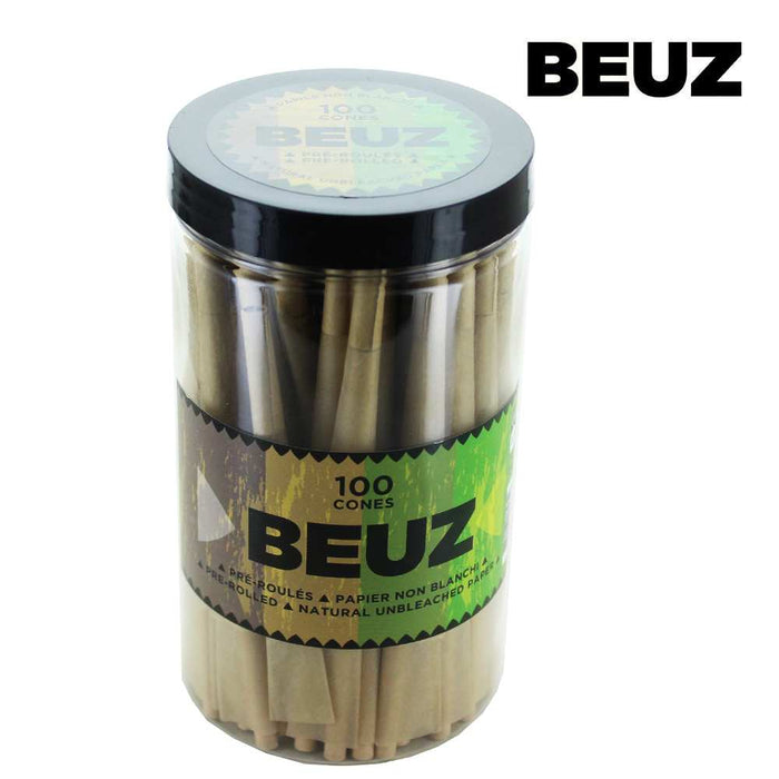 Boite de 100 Cones Pré-roulés Beuz Brown 110mm – vue principale