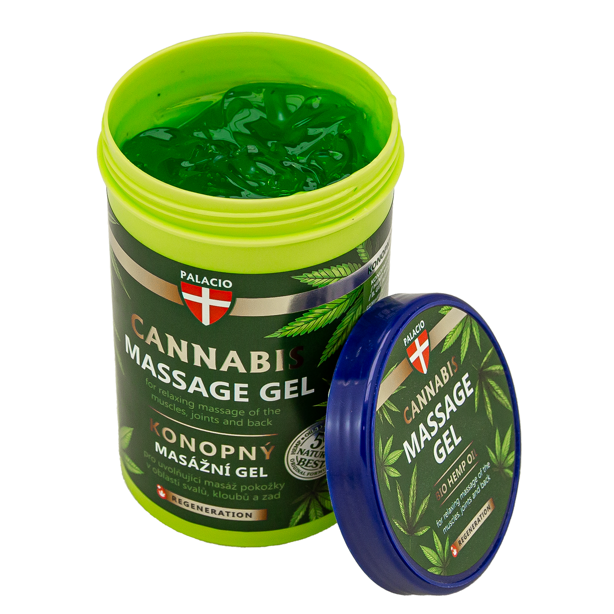 Gel de Massage au Chanvre BIO, 380 ml Palacio - CBDelys