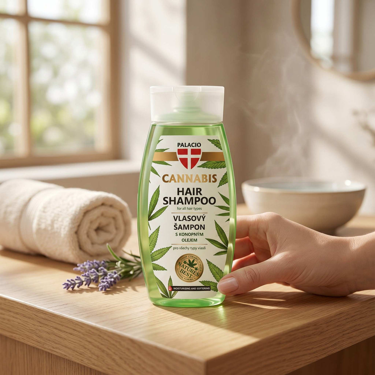 Shampooing au chanvre – Soin capillaire douceur, 250 ml Palacio - CBDelys