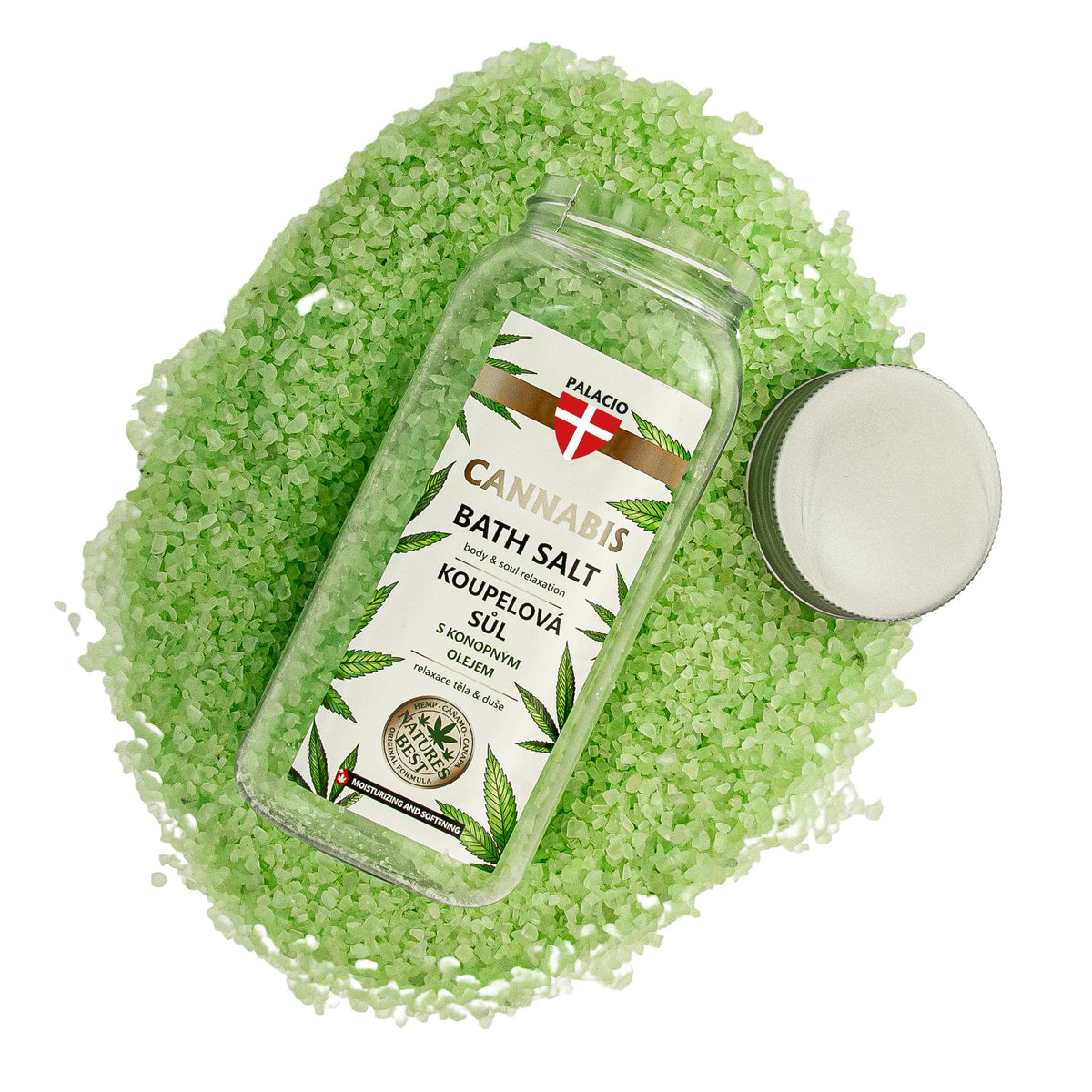 Sel de Bain au Chanvre – Détente & Soin de la Peau, 900 g Palacio - CBDelys