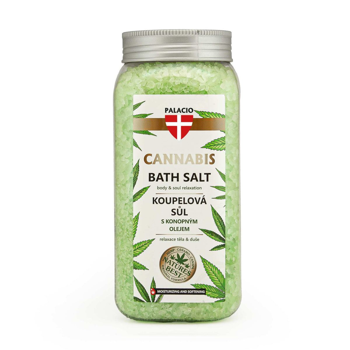 Sel de Bain au Chanvre – Détente & Soin de la Peau, 900 g Palacio - CBDelys