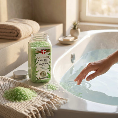 Sel de Bain au Chanvre – Détente & Soin de la Peau, 900 g Palacio - CBDelys