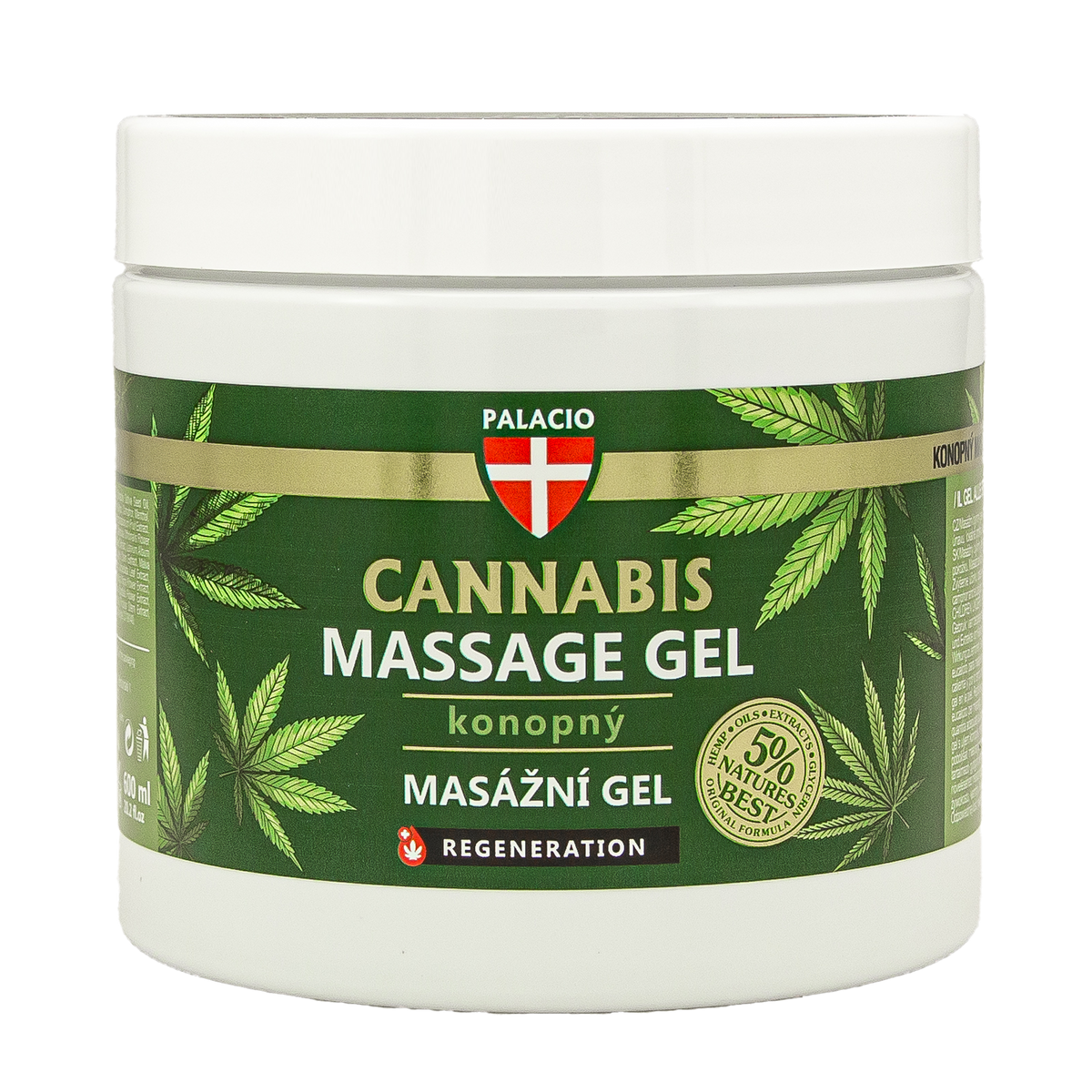 Gel de Massage au Chanvre – Effet Frais & Détente, 600 ml Palacio - CBDelys