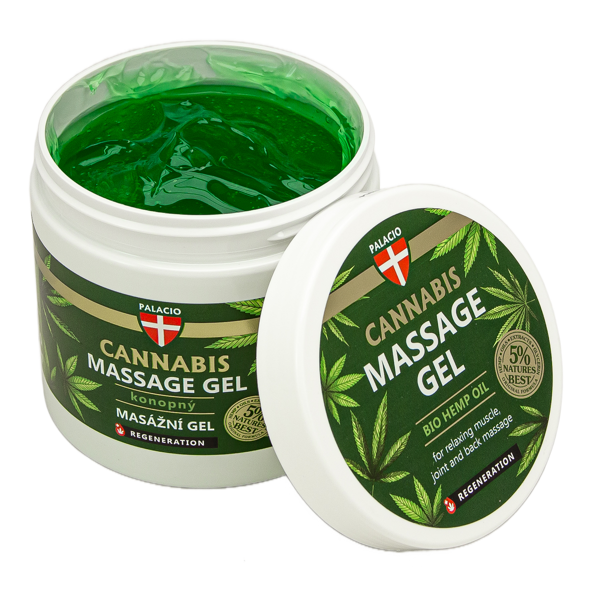 Gel de Massage au Chanvre – Effet Frais & Détente, 600 ml Palacio - CBDelys