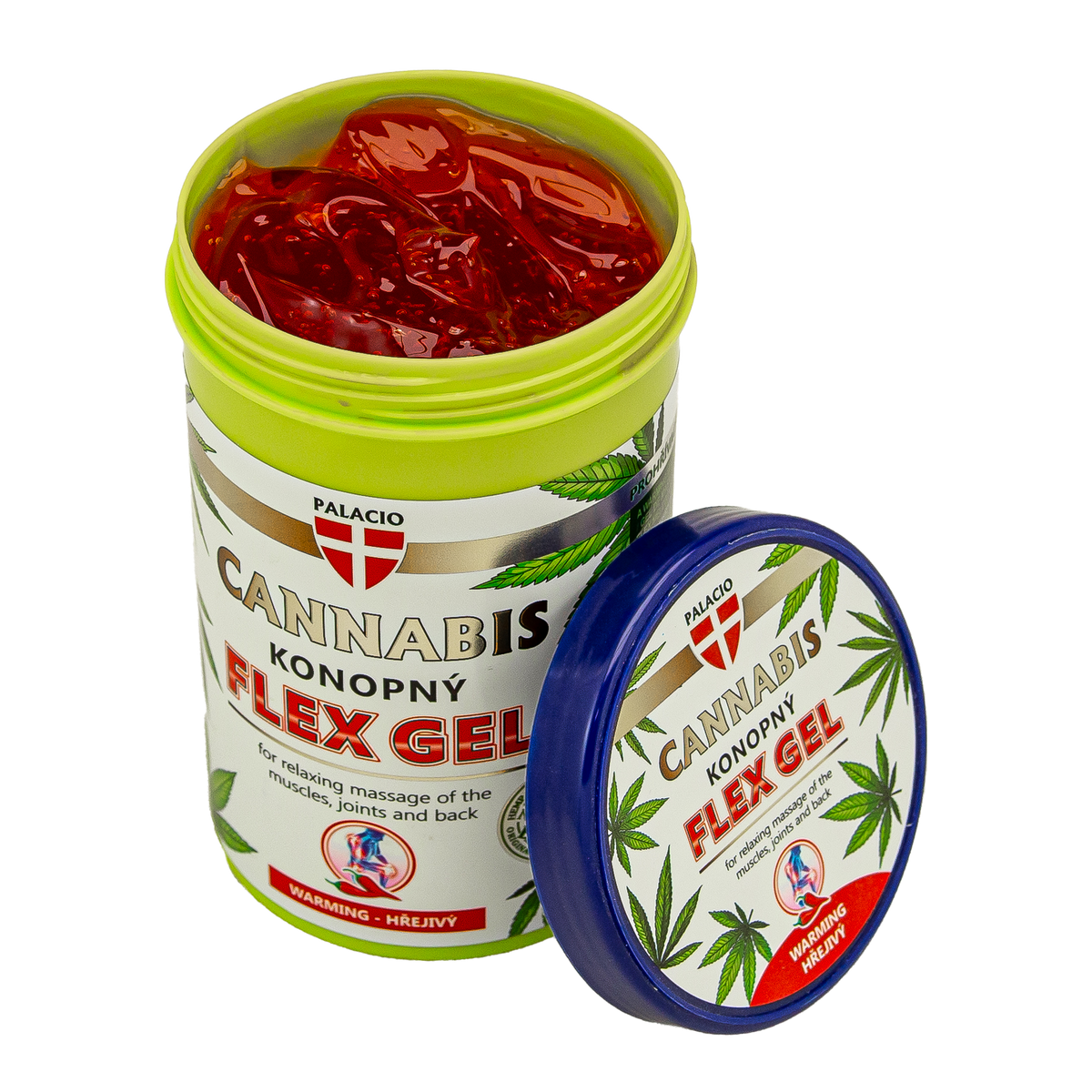 Gel de massage chauffant Flex au chanvre, 380 ml Palacio - CBDelys