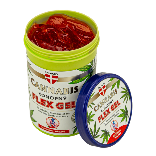 Gel de massage chauffant Flex au chanvre, 380 ml Palacio - CBDelys