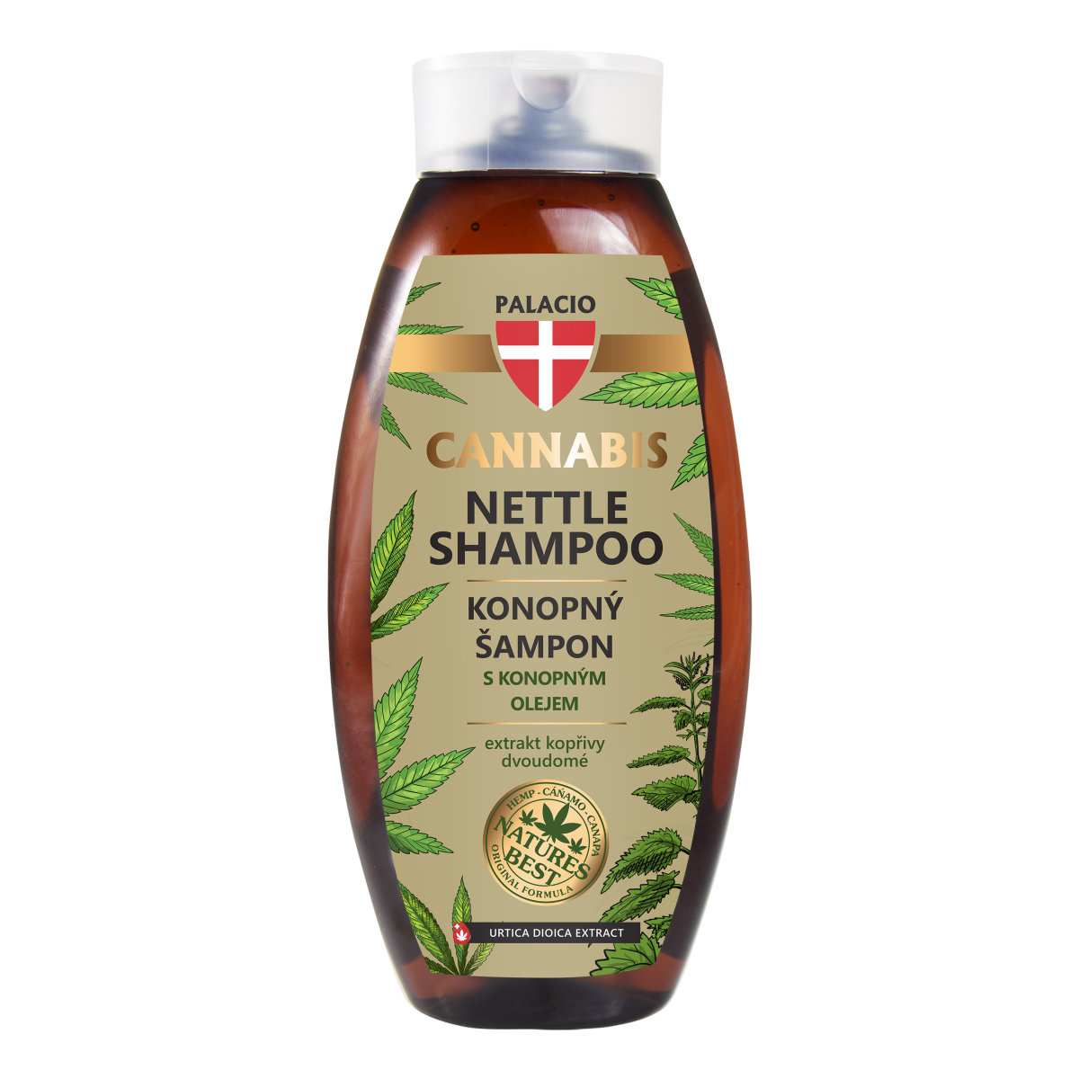 Shampooing au chanvre et à l'ortie - Équilibre cuir chevelu, 500 ml Palacio - CBDelys