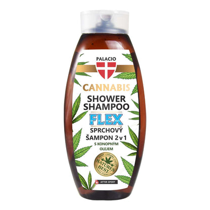 Shampooing Douche au Chanvre FLEX – Effet Frais, 500 ml Palacio - CBDelys