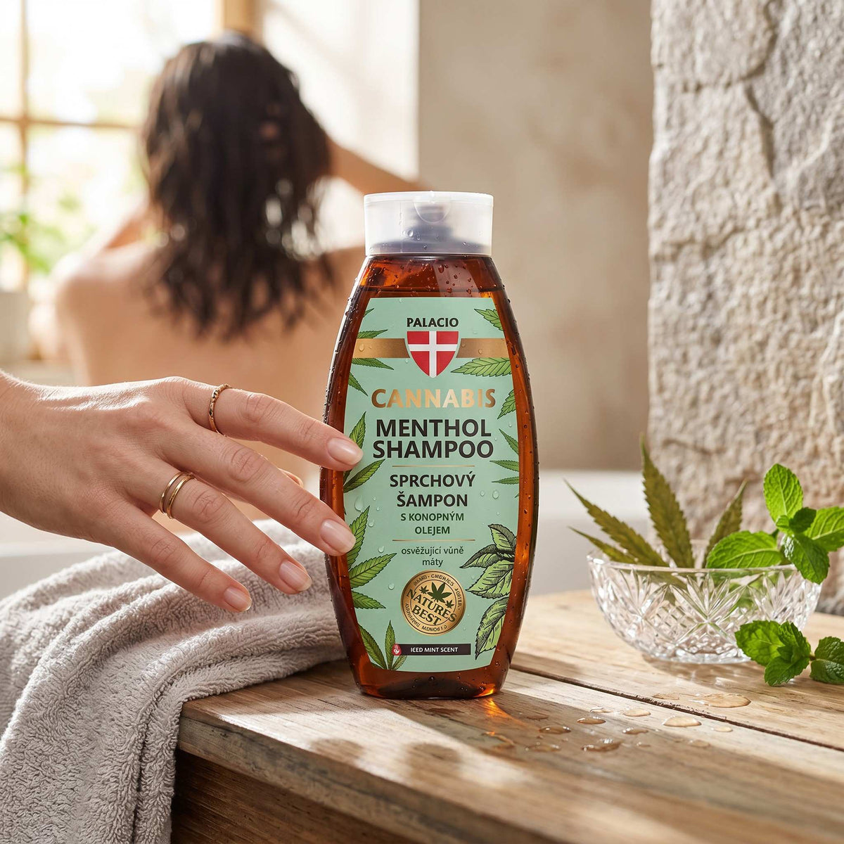 Shampoing 2 en 1 au chanvre et menthol – Fraîcheur intense Palacio - CBDelys