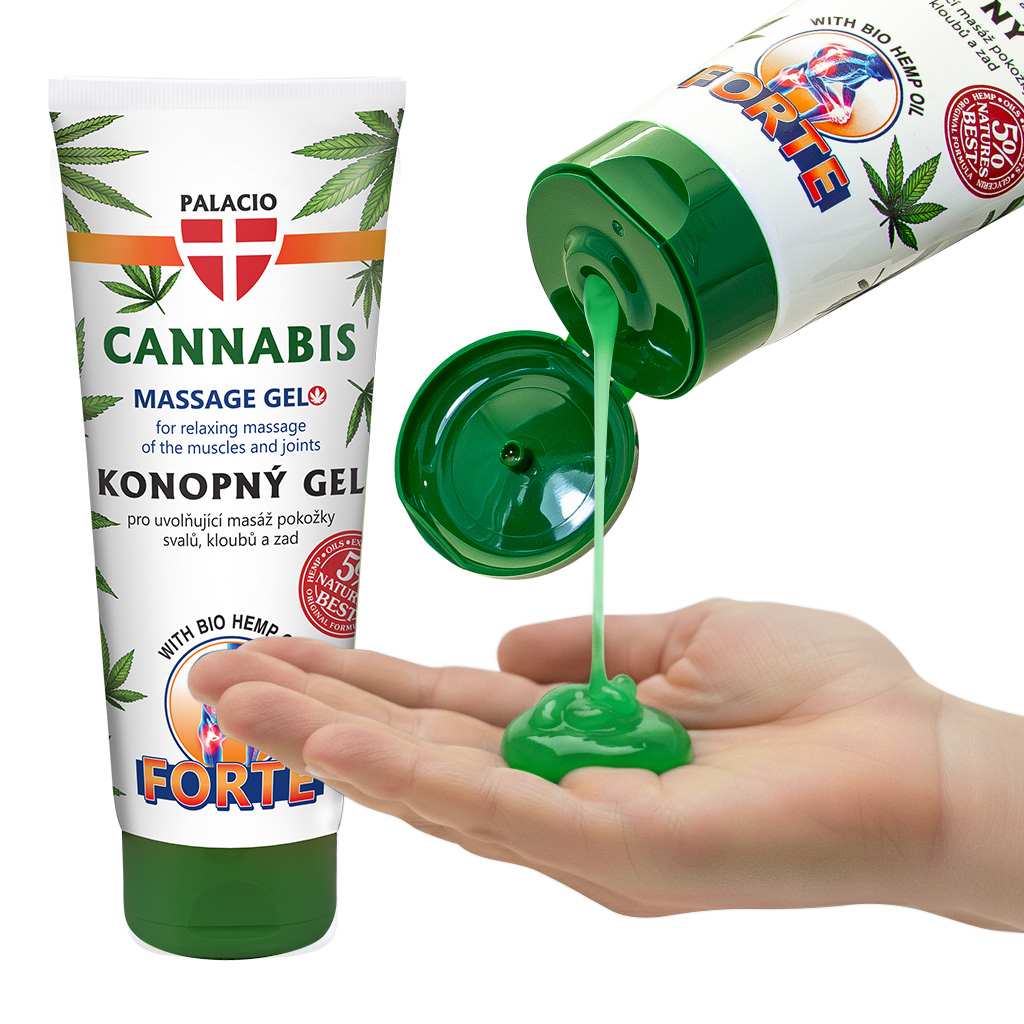 Gel de Massage Cannabis Forte au Chanvre BIO, 200 ml Palacio - CBDelys