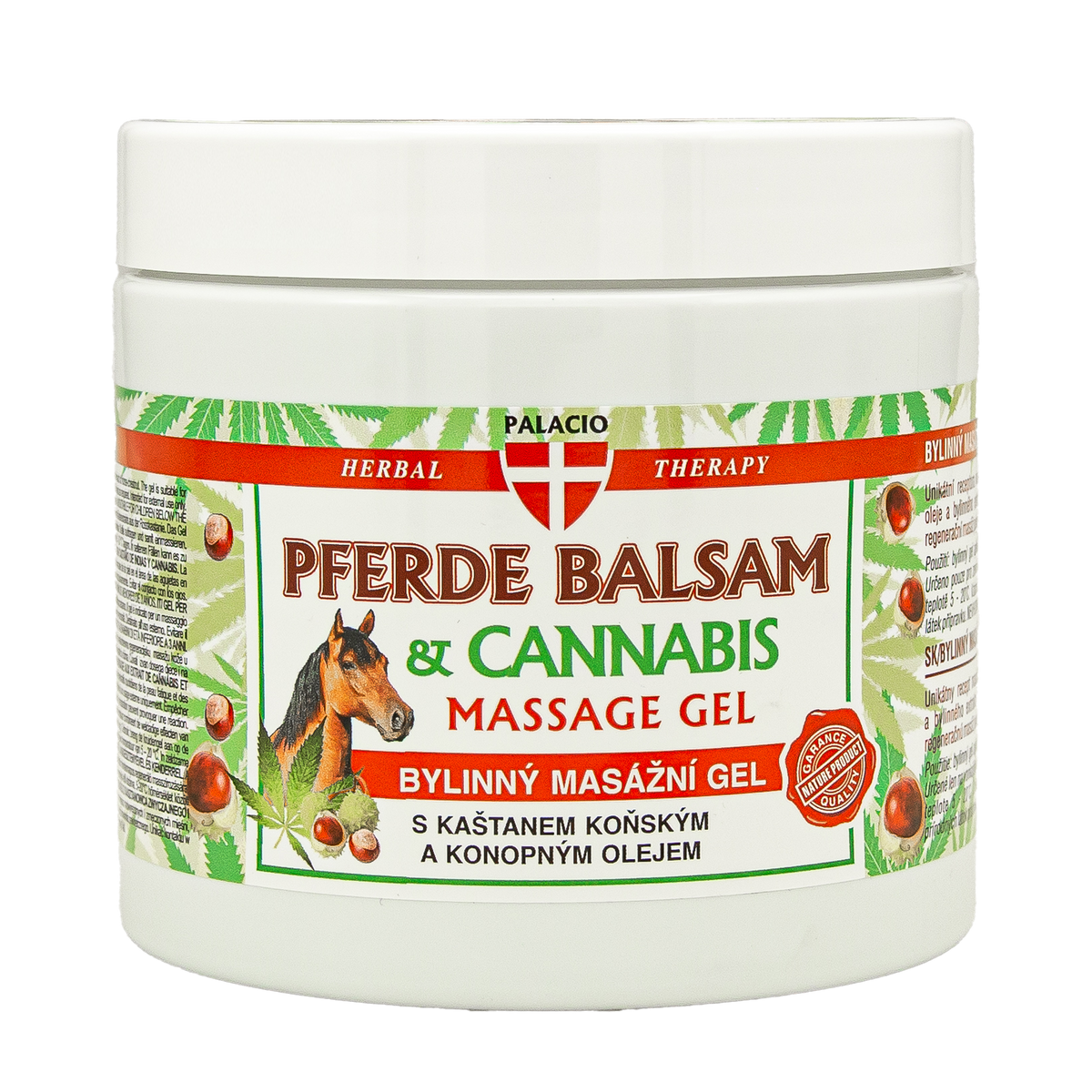 Gel de Massage au Chanvre & Marronnier d'Inde, 600 ml Palacio - CBDelys