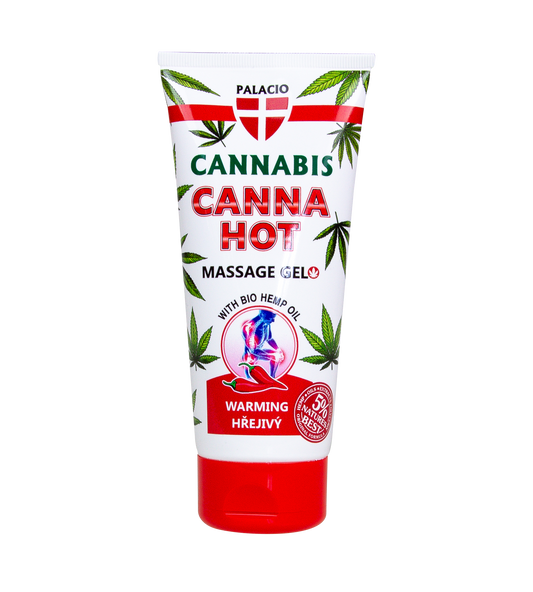 Gel de massage chauffant au chanvre CANNAHOT, 200 ml Palacio - CBDelys