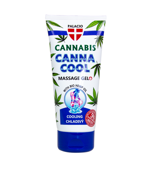 Gel de massage au chanvre CANNACOOL effet rafraîchissant, 200 ml Palacio - CBDelys