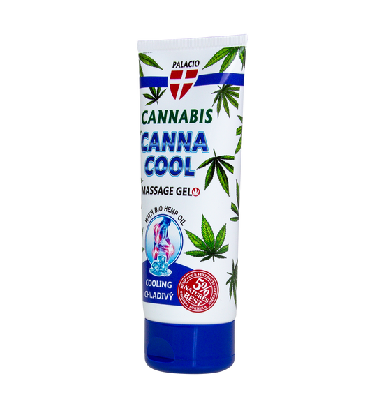 Gel de massage au chanvre CANNACOOL effet rafraîchissant, 200 ml Palacio - CBDelys