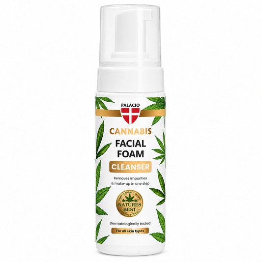 Mousse Nettoyante Visage au Chanvre & CBD, 150 ml Palacio - CBDelys