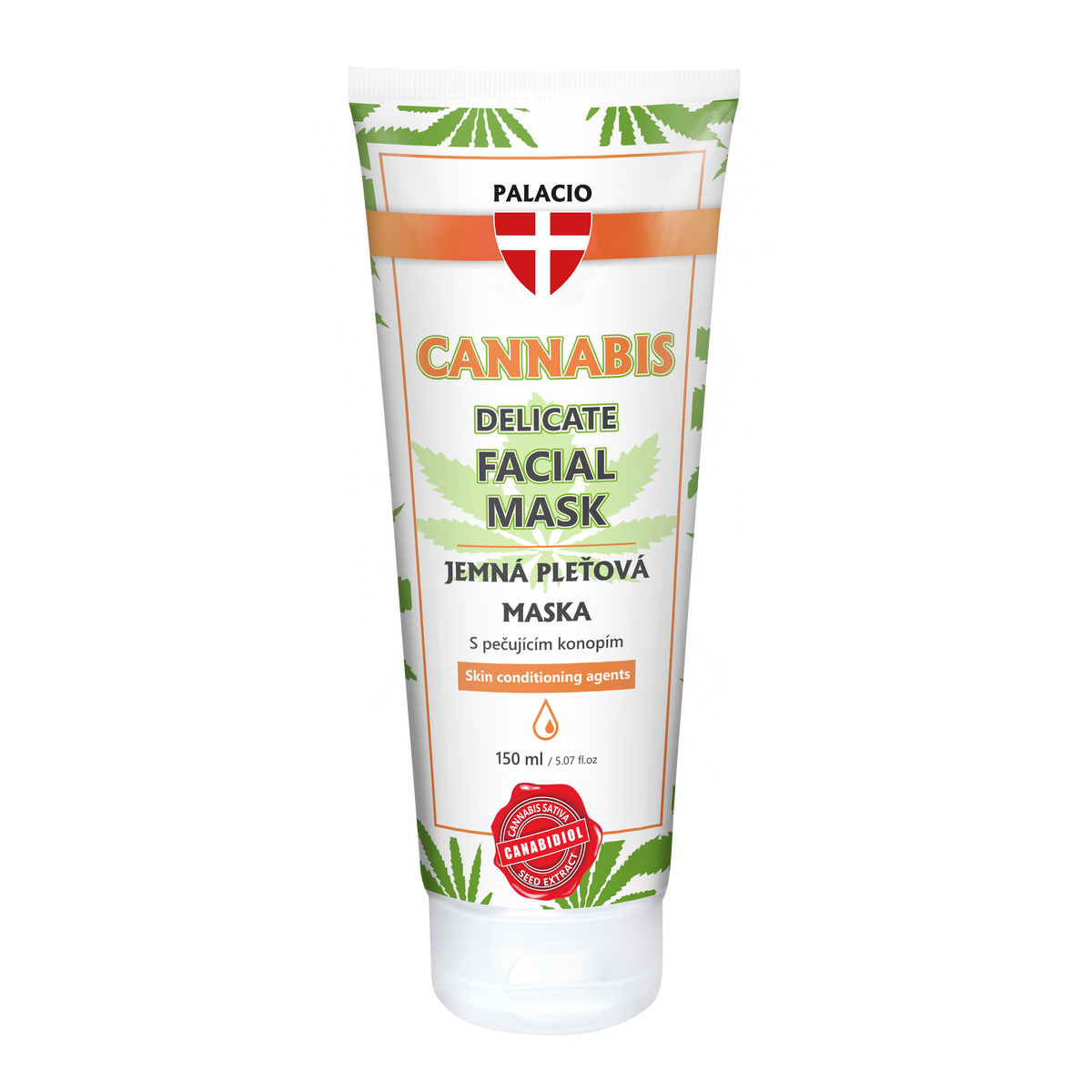 Masque Visage au Chanvre & CBD, 150 ml Palacio - CBDelys