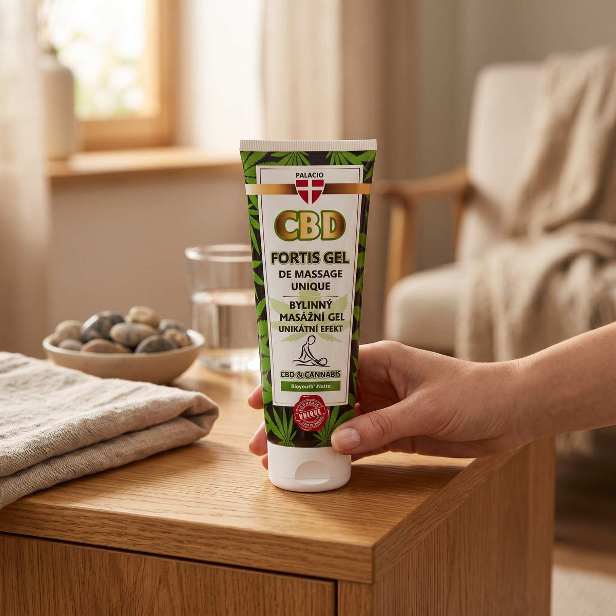 CBD Fortis : Gel de Massage au Chanvre & Collagène, 200 ml Palacio - CBDelys