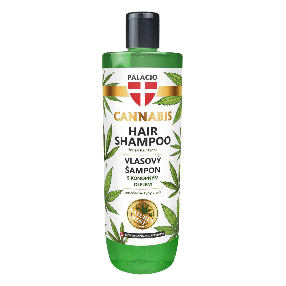 Shampoing doux au chanvre – Nutrition & Hydratation, 500 ml Palacio - CBDelys