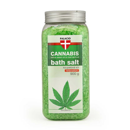 Sel de Bain au Cannabis & Romarin, 900 g Palacio - CBDelys
